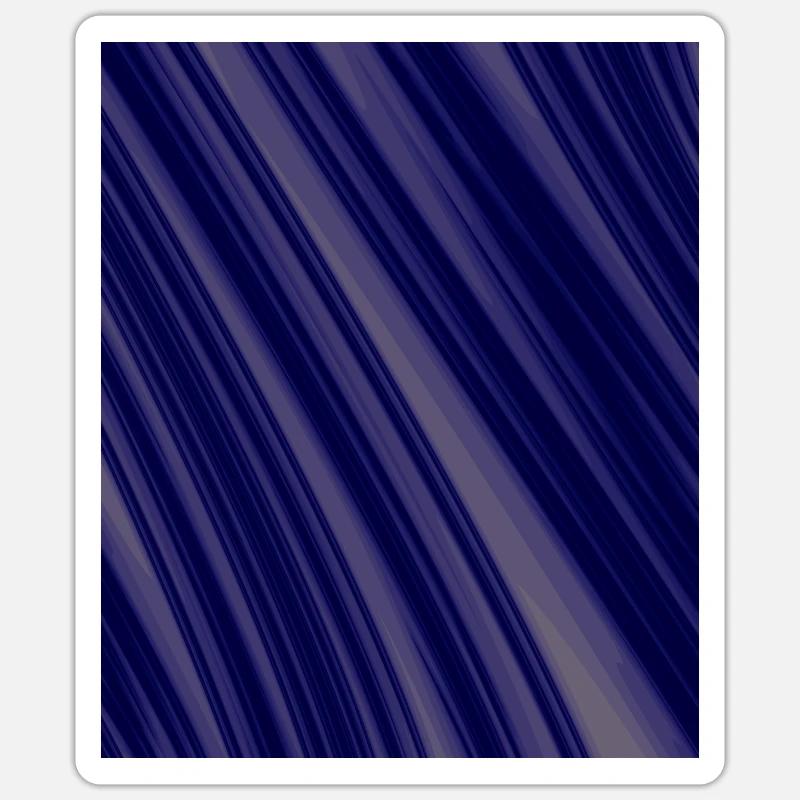 Navy Diagonal Structures - Sticker size S (10 x 10 cm) - white matte
