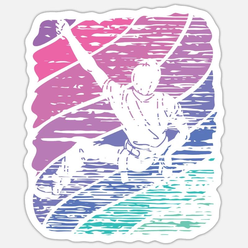 Bloc de bloc de Boulderer - Sticker taille S (10 x 10 cm) - blanc mat