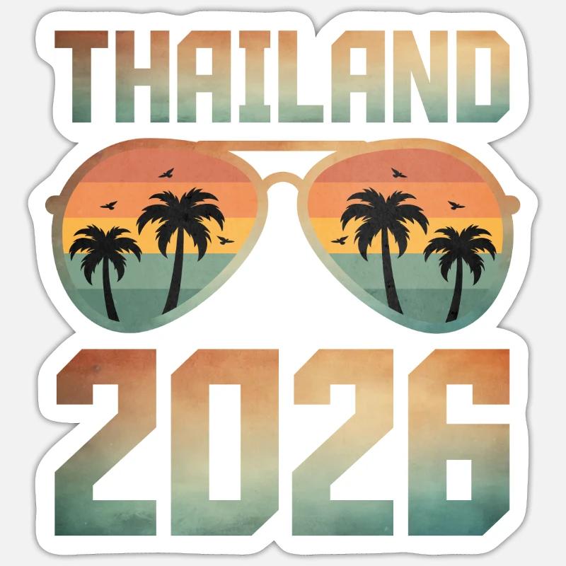 Thailand 2026 - Sticker size S (10 x 10 cm) - white matte