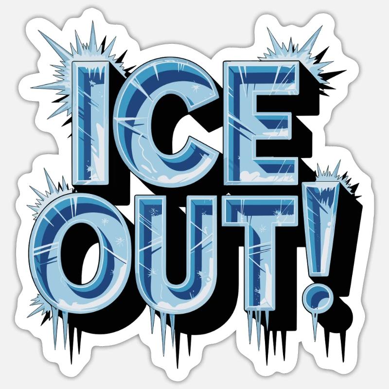 Conception de textures bleu glace - Sticker taille S (10 x 10 cm) - blanc mat