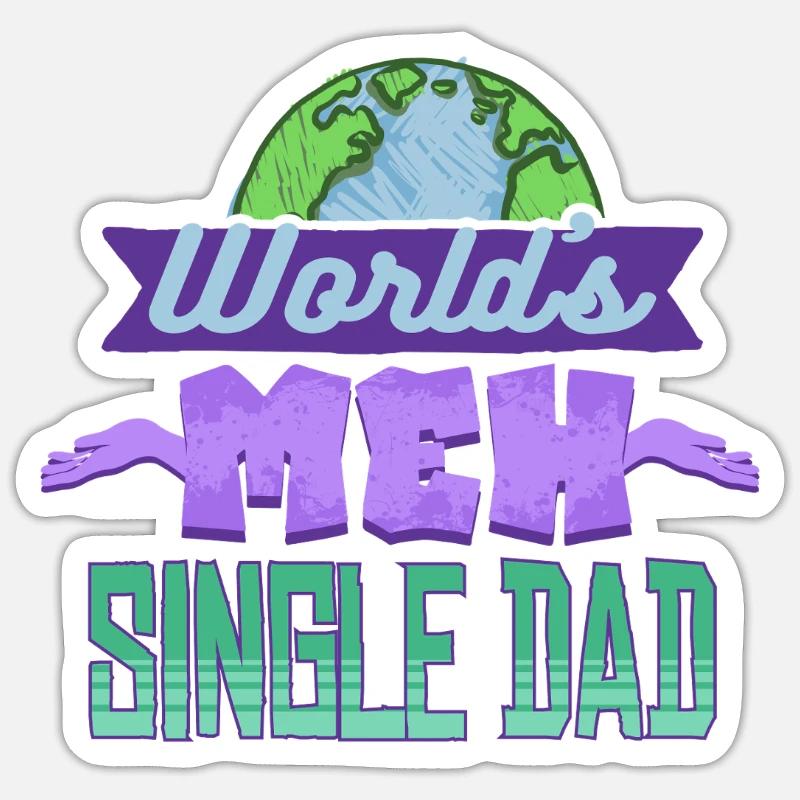 Single Dad Single Dad - Sticker size S (10 x 10 cm) - white matte