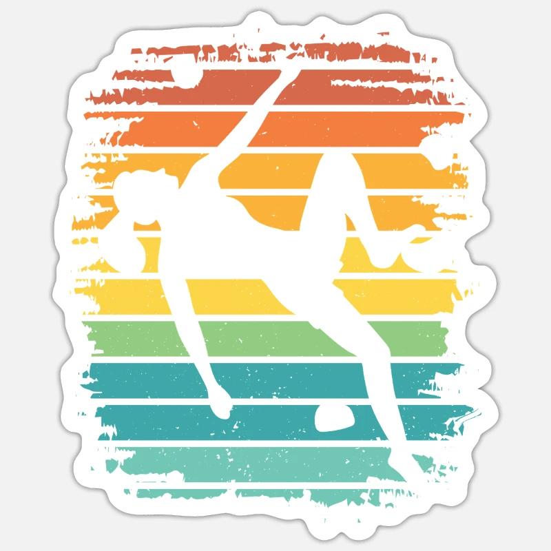 Boulderer Boulder Bouldering - Sticker size S (10 x 10 cm) - white matte