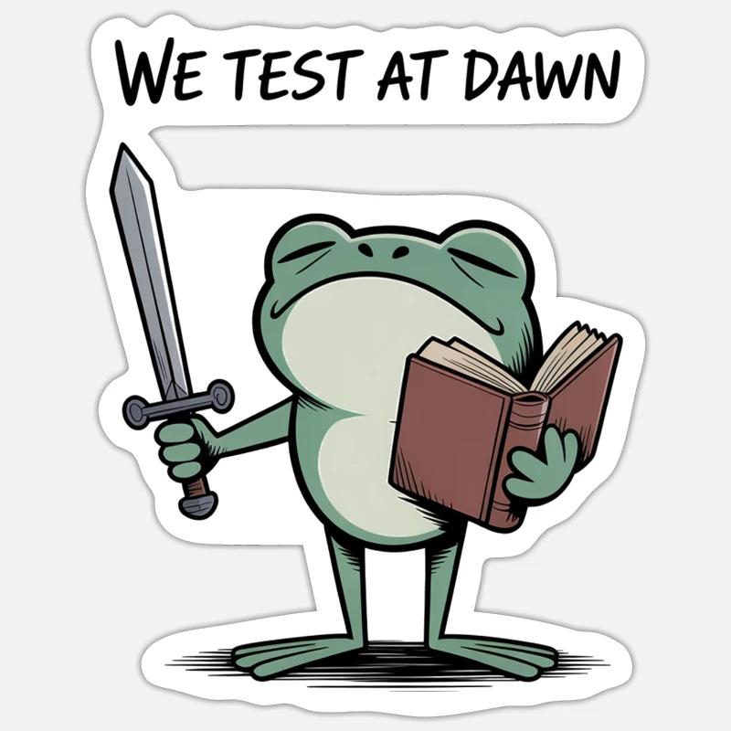 Nous testons lors de la lecture de Dawn Frog Knight Sticker taille S (10 x 10 cm)