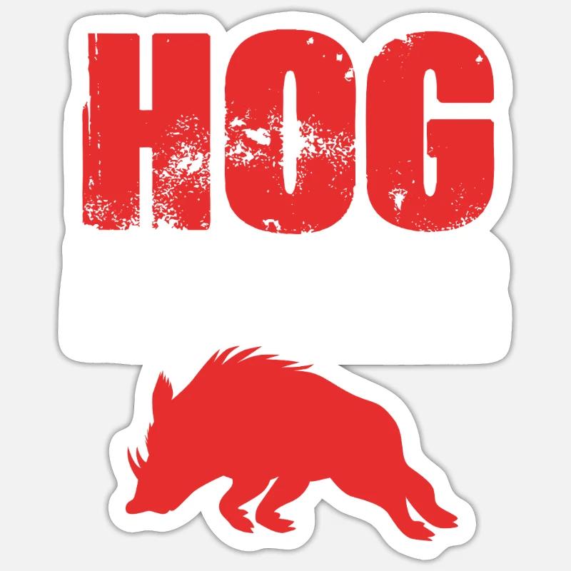 boar - Sticker size S (10 x 10 cm) - white matte