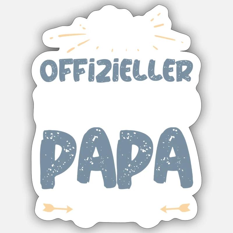 Official Dachshund Dad - Sticker size S (10 x 10 cm) - white matte