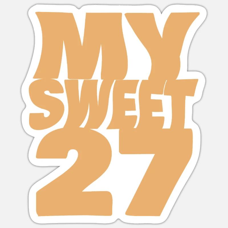 Suess 27 - Sticker Größe S (10 x 10 cm) - Mattweiß