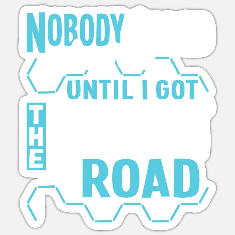 Längste Straße - Sticker Größe S (10 x 10 cm) - Mattweiß