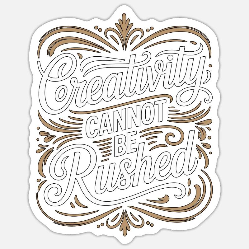Graphic Designer Creativity Cannot Visual Artist - Sticker Größe S (10 x 10 cm) - Mattweiß