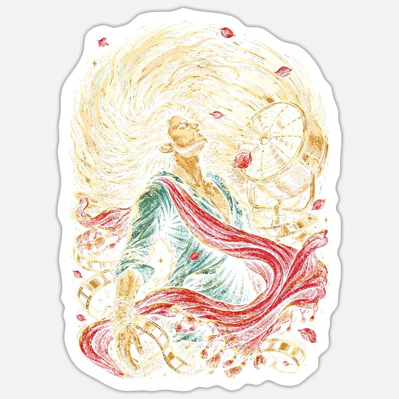Bollywood - Sticker size S (10 x 10 cm) - white matte