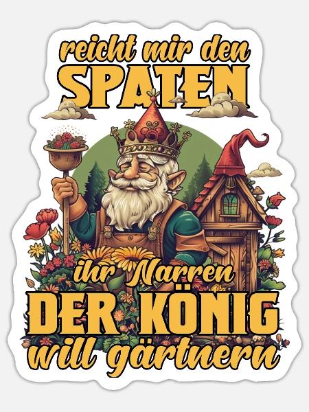 Hobbygärtner Gärtner Gartenarbeit Hochbeet Garten - Sticker Größe S (10 x 10 cm) - Mattweiß