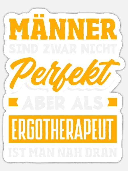 Ergotherapeut Nah Dran - Sticker Größe S (10 x 10 cm) - Mattweiß