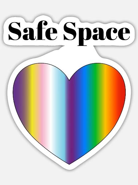 Regenbogengradient Herz-Inklusiver Stolz - Sticker Größe S (10 x 10 cm) - Mattweiß