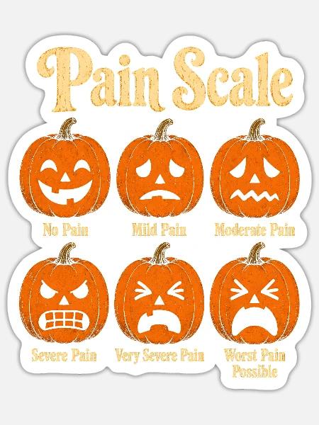 Krankenschwester Krankenpfleger Halloween - Sticker Größe S (10 x 10 cm) - Mattweiß
