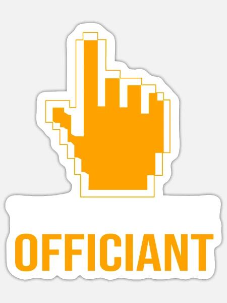Pfarrer - Sticker Größe S (10 x 10 cm) - Mattweiß