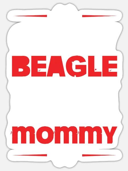BEAGLE - Sticker Größe S (10 x 10 cm) - Mattweiß
