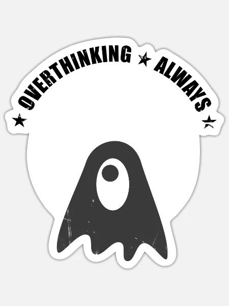 Immer wegschauen – Grunge Cyclops Skate-Geist - Sticker Größe S (10 x 10 cm) - Mattweiß