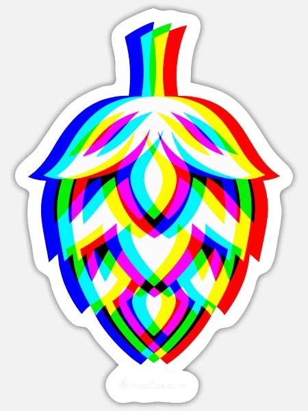 Das letzte Bier war schlecht. - Sticker Größe S (10 x 10 cm) - Mattweiß