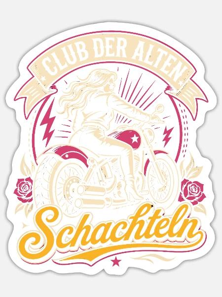 Großmutter Club Geschenk - Sticker Größe S (10 x 10 cm) - Mattweiß