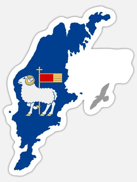 Bock auf Gotland - Sticker Größe S (10 x 10 cm) - Mattweiß