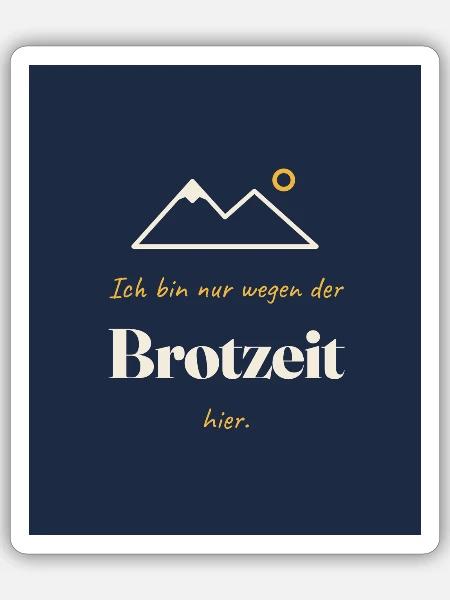 Wandern - Sticker Größe S (10 x 10 cm) - Mattweiß
