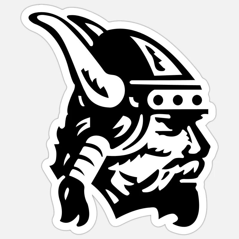 wicking1 - Sticker taille S (10 x 10 cm) - blanc mat