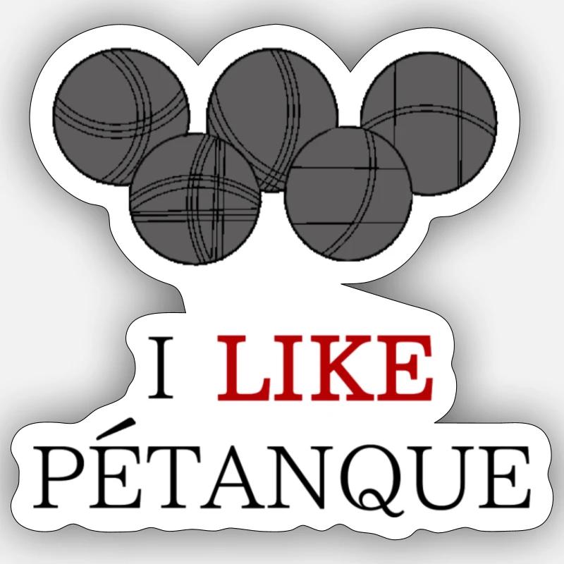 BOULE DE PETANQUE Sticker taille S (10 x 10 cm)