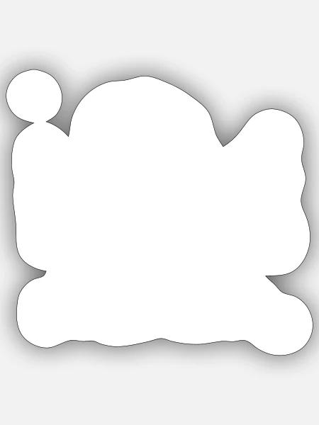 Engel weiß - Sticker Größe S (10 x 10 cm) - Mattweiß