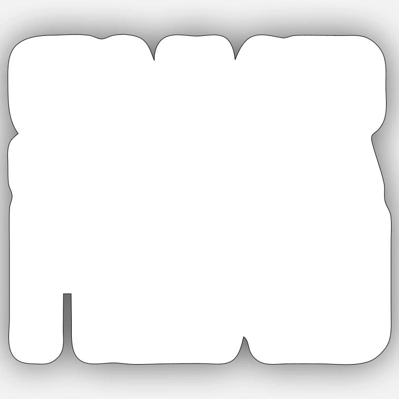 Sneaker Head - Sticker taille S (10 x 10 cm) - blanc mat