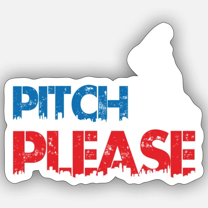 Baseball de terrain - Sticker taille S (10 x 10 cm) - blanc mat