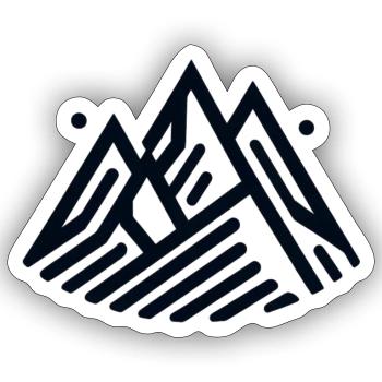 Alpine Schönheit - Sticker Größe S (10 x 10 cm) - Mattweiß - Vorne