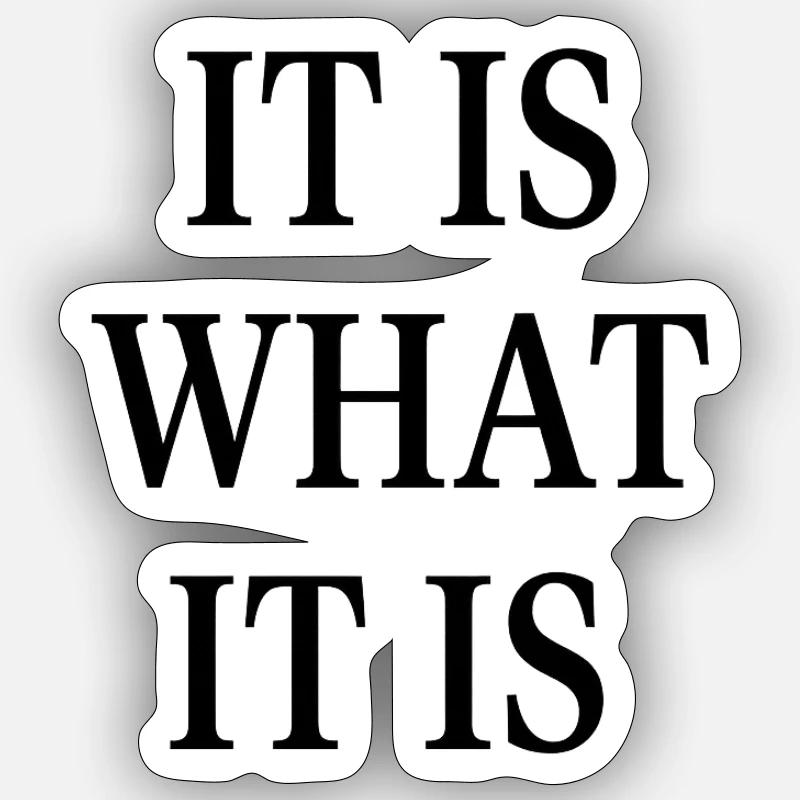 C’EST CE QUE C’EST - Sticker taille S (10 x 10 cm) - blanc mat