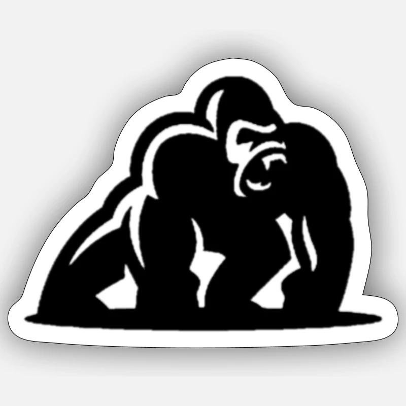 Gorilla Gorille Sticker taille S (10 x 10 cm)