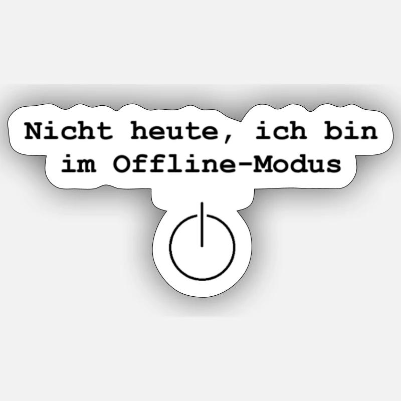 Offline Modus - Sticker Größe S (10 x 10 cm) - Mattweiß