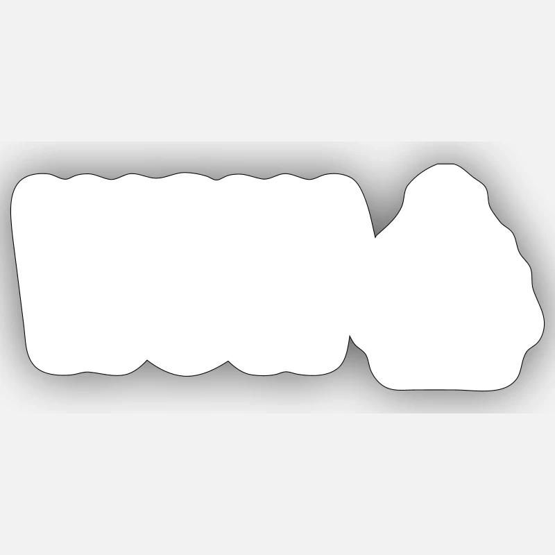 WoW white logo Sticker size S (10 x 10 cm)