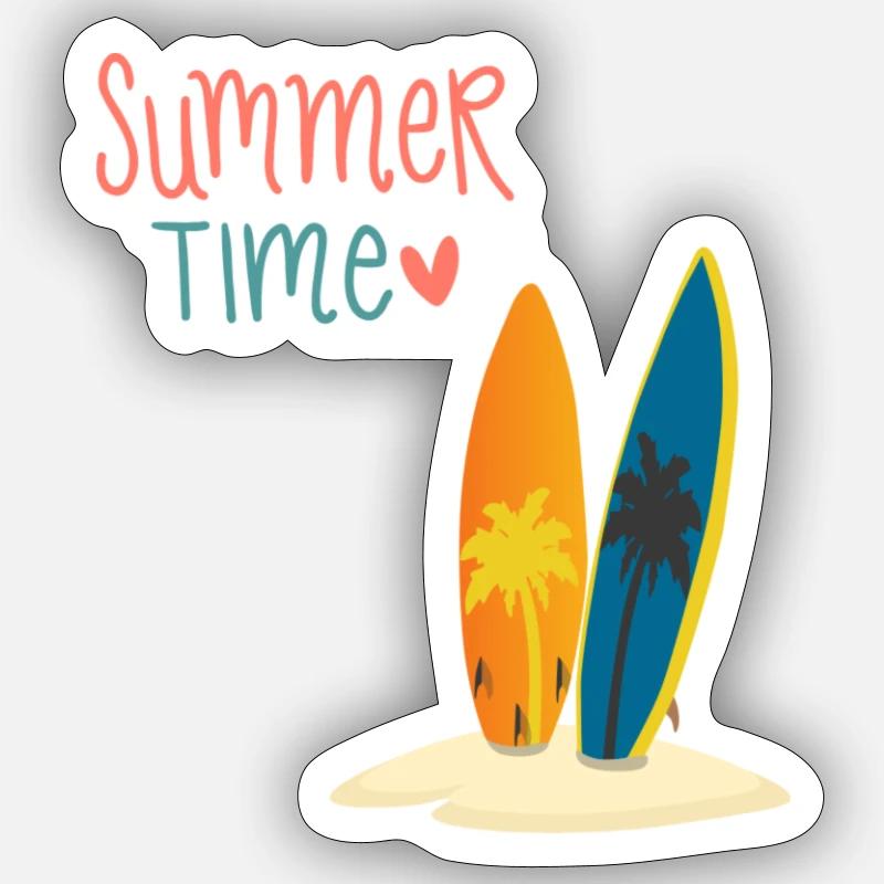 Summer Time Sticker Größe S (10 x 10 cm)