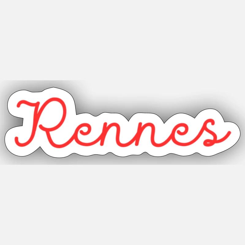Rennes Sticker taille S (10 x 10 cm)