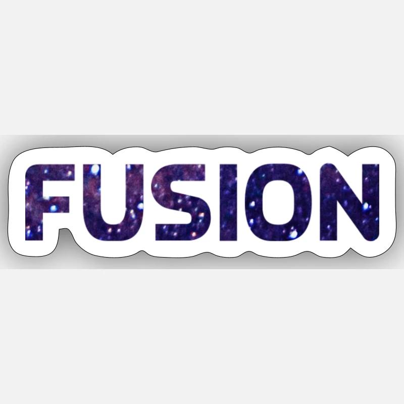 FUSION - Sticker size S (10 x 10 cm) - white matte