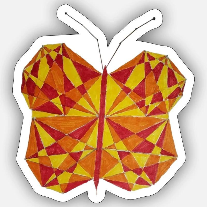 butterfly nice Sticker Größe S (10 x 10 cm)