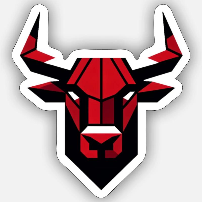 Puissance Taureau Sticker taille S (10 x 10 cm)