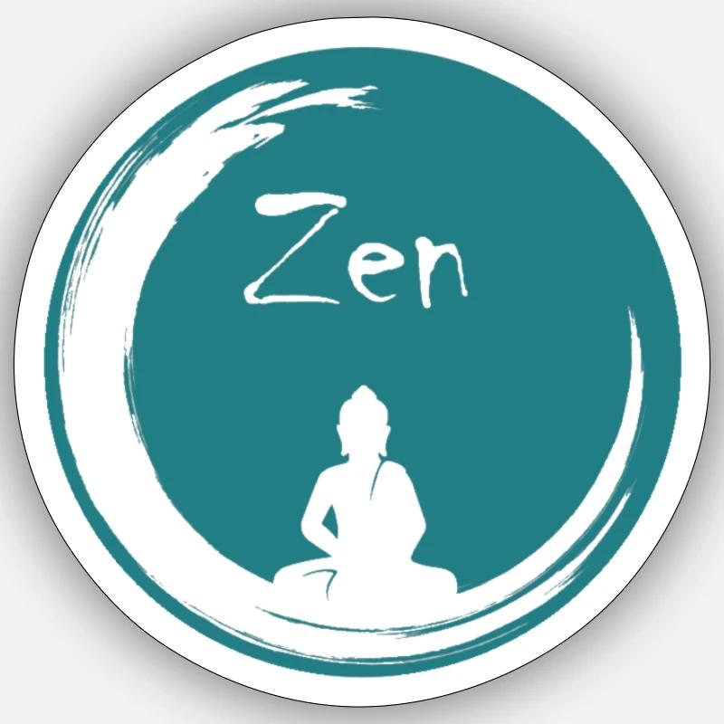 Zen-Blase Sticker Größe S (10 x 10 cm)