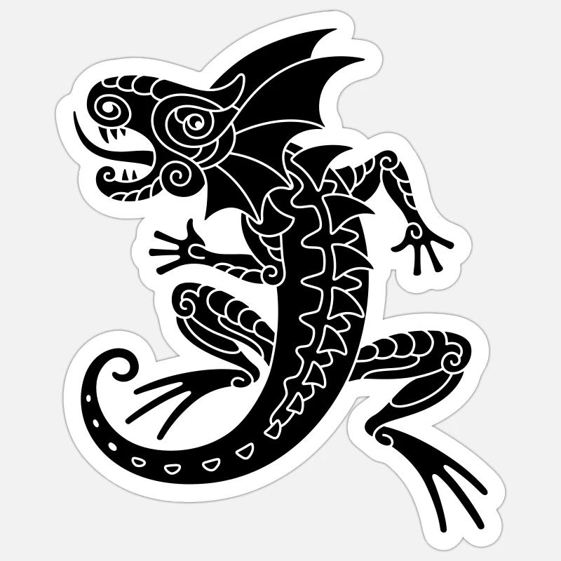 Echse Sticker Größe S (10 x 10 cm)