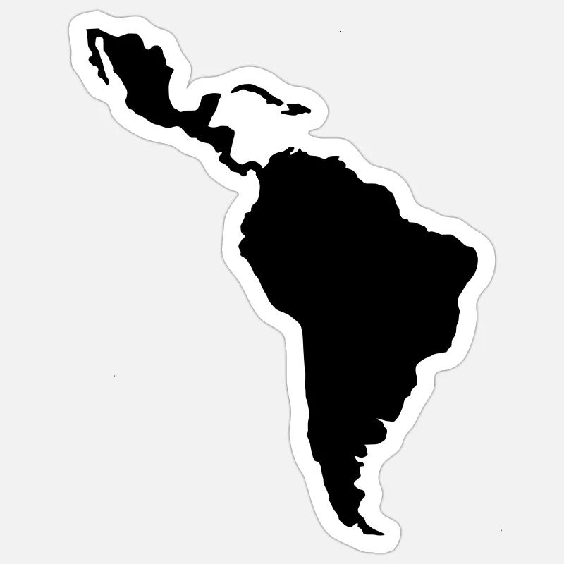 Amérique du Sud Sticker taille S (10 x 10 cm)