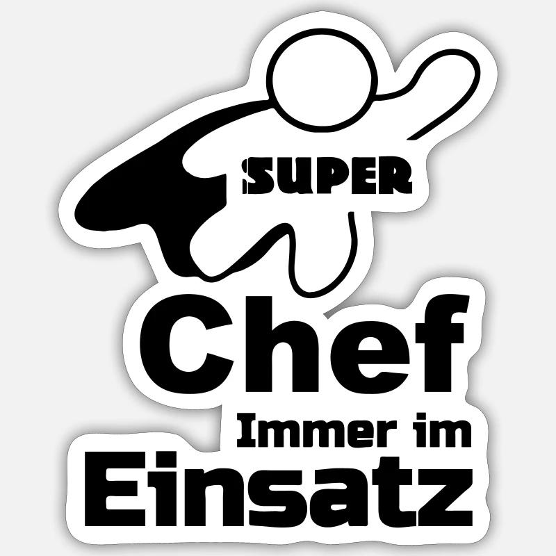 Super Chef Geschenk Sticker Größe S (10 x 10 cm)