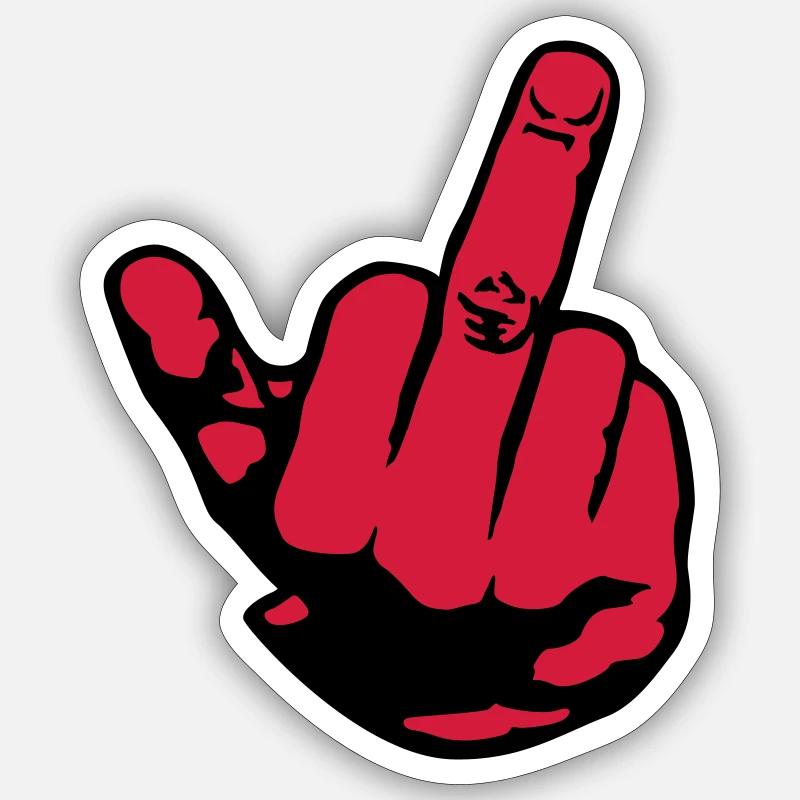 finger Sticker size S (10 x 10 cm)