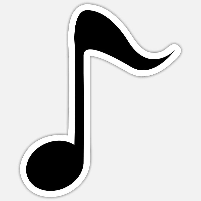Note - Sticker Größe S (10 x 10 cm) - Mattweiß
