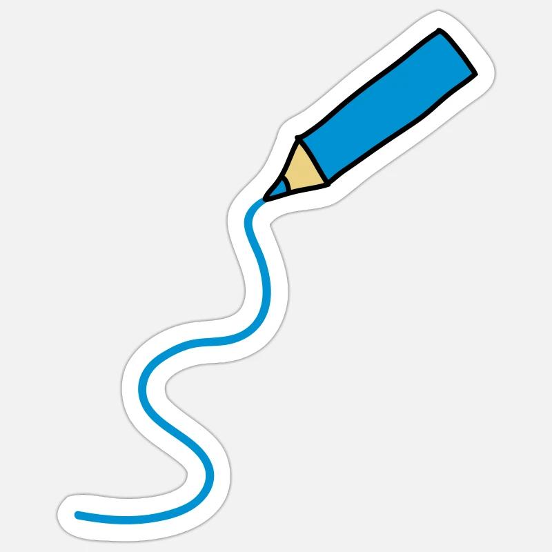 easy_drawing_3c - Sticker Größe S (10 x 10 cm) - Mattweiß