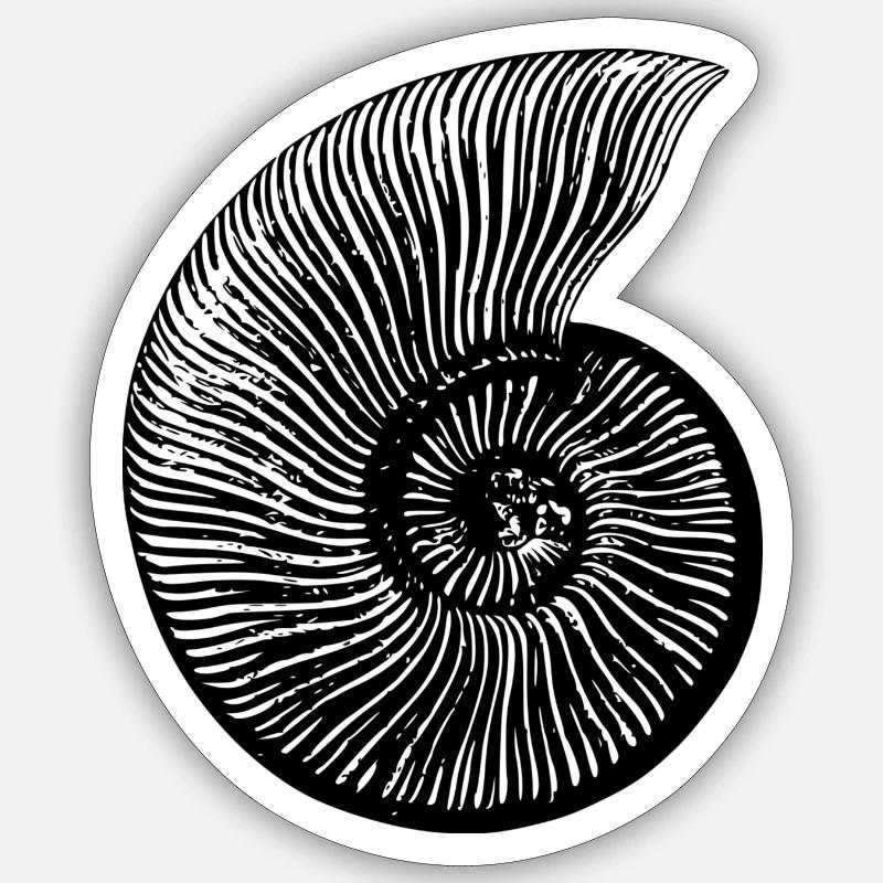 fossil - Sticker size S (10 x 10 cm) - white matte