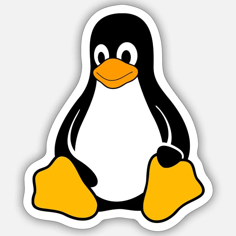 penguin - Sticker size S (10 x 10 cm) - white matte