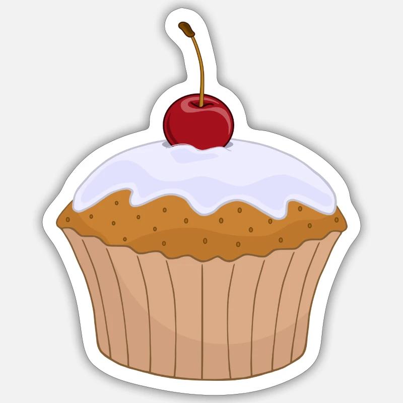 petit gâteau muffins bakery67 de cuisson gâteau gâteau Sticker taille S (10 x 10 cm)