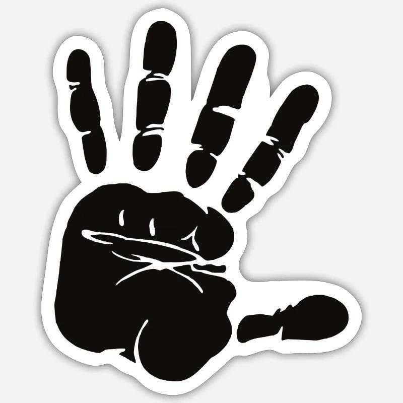Helping hand Sticker size S (10 x 10 cm)